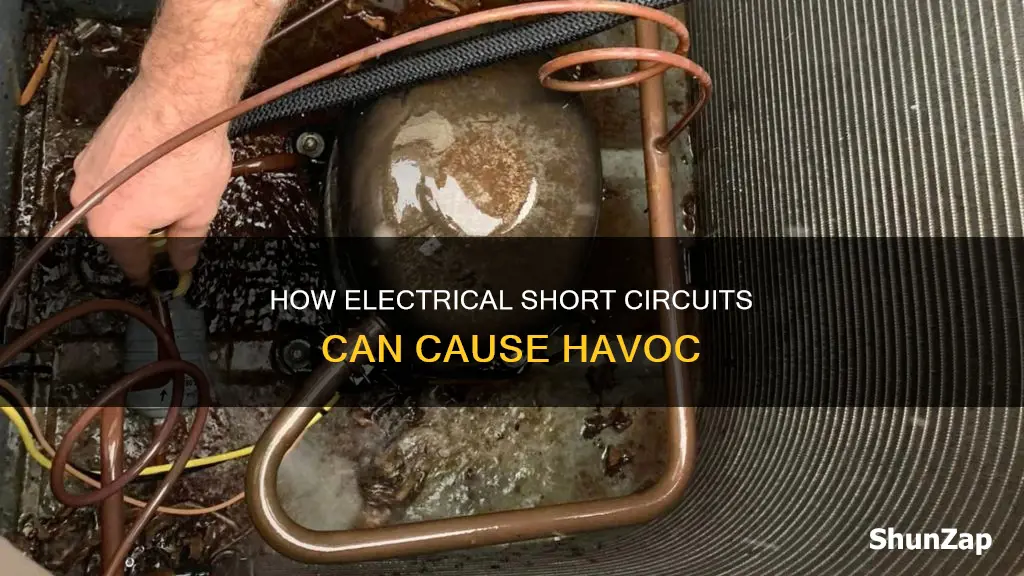 what happens during an electrical short circuit