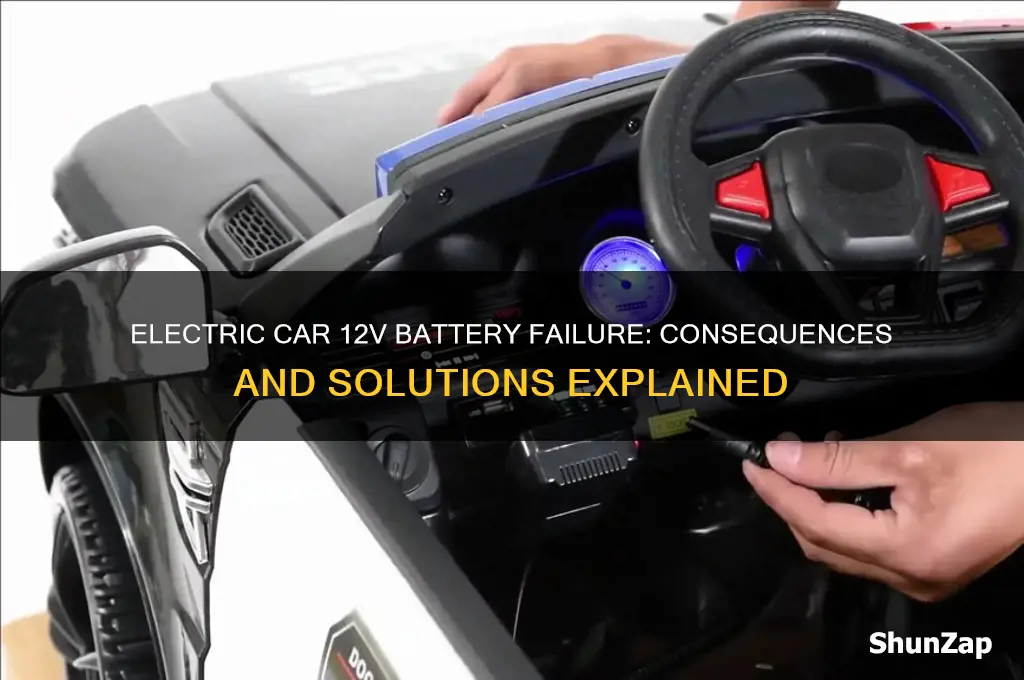 what happens if 12v battery dies in electric car
