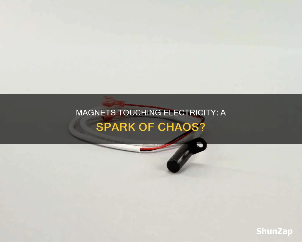what happens if a magnet touches electricity