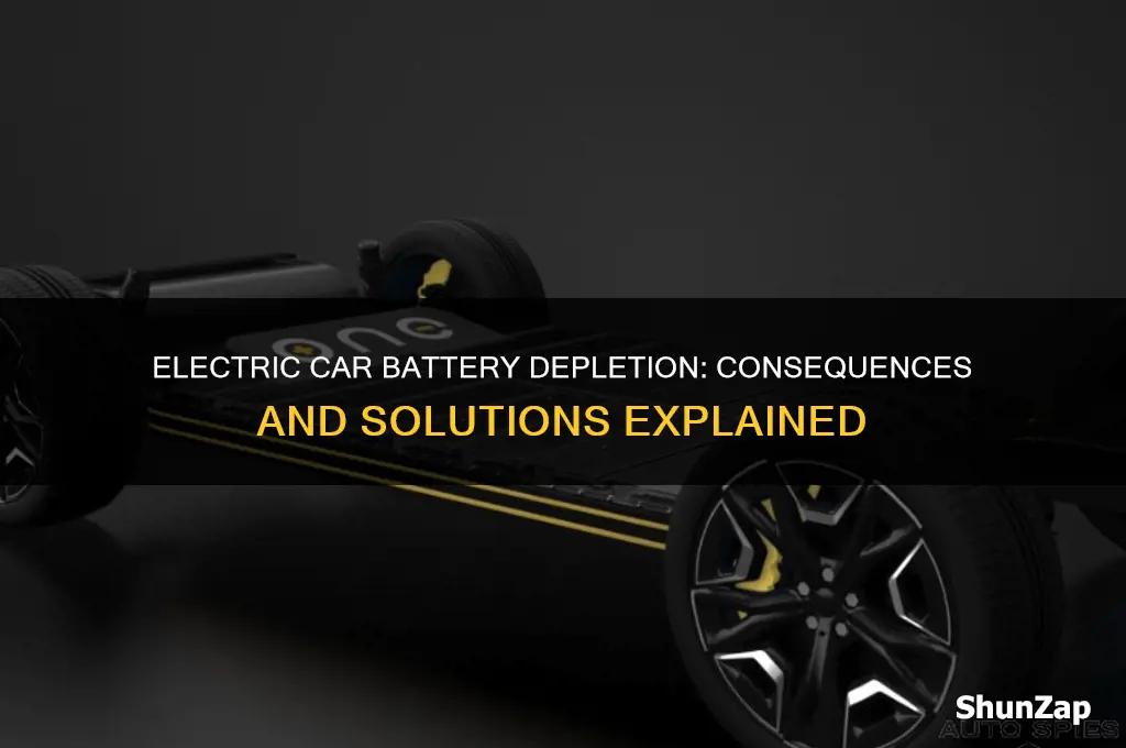 what happens if an electric car runs out of battery