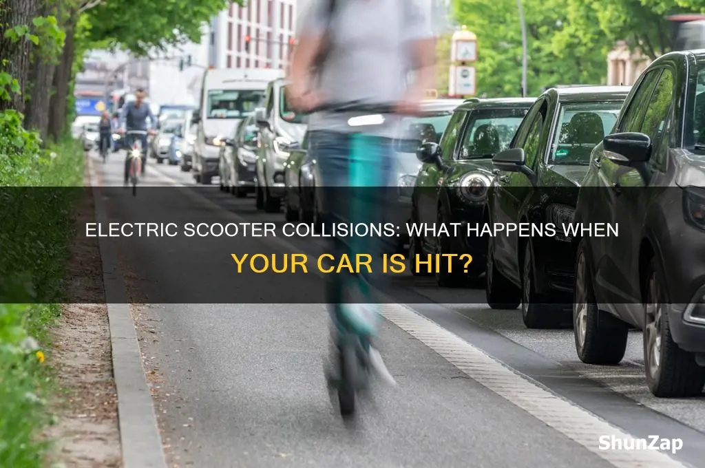 what happens if an electric scooter hits your car