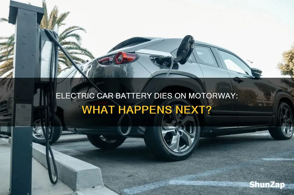 what happens if electric car runs out on motorway