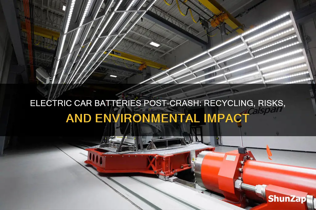 what happens to electric car batteries after wreck