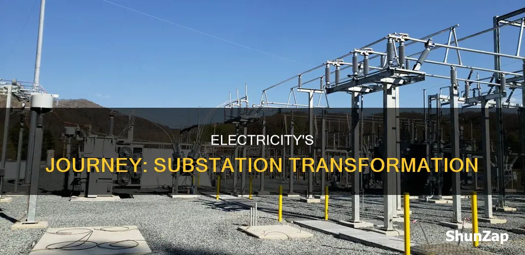 what happens to electricity at a substation