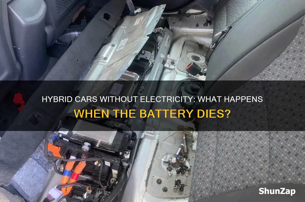 what happens when a hybrid car runs out of electricity