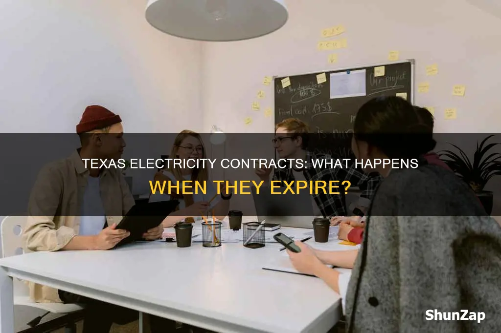 what happens when electricity contract expires texas