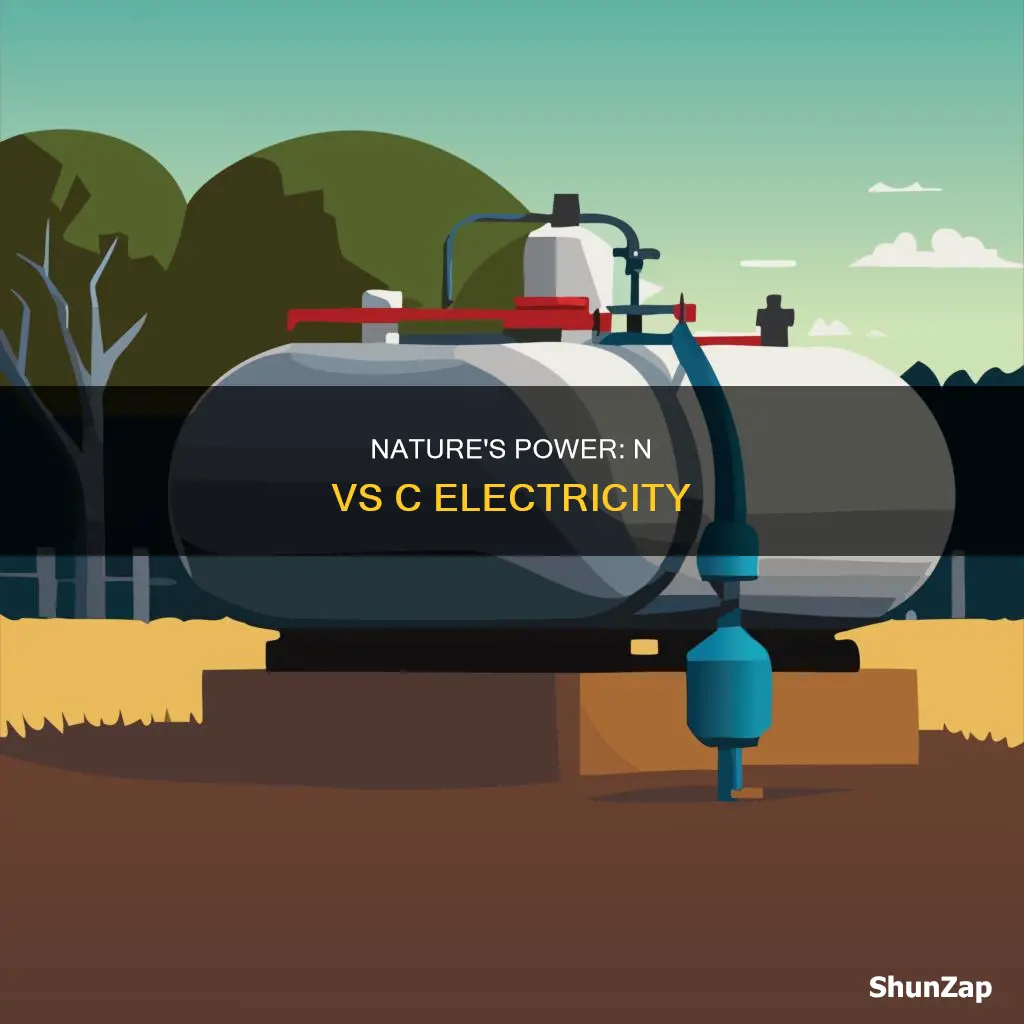 what has greater electricity n or c