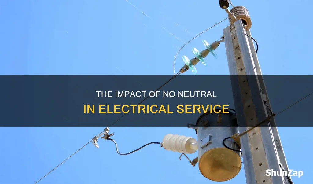 what if electrical service has no neutral