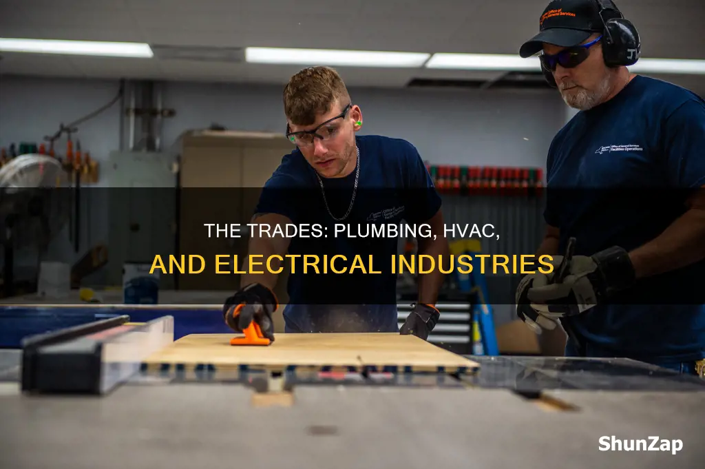 what industry is plumbing hvac and electrical