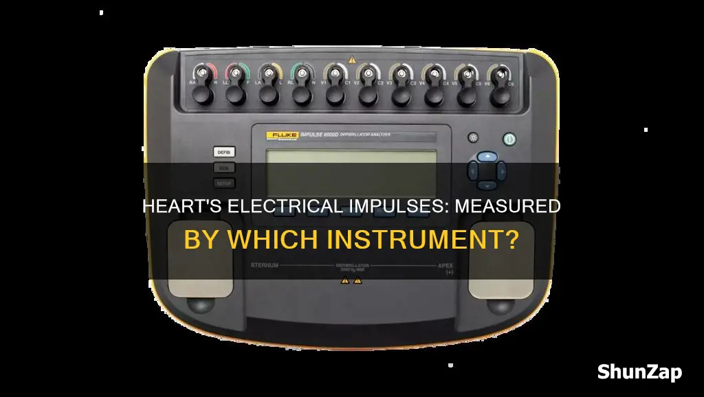 what instrument measures the hearts electrical impulses