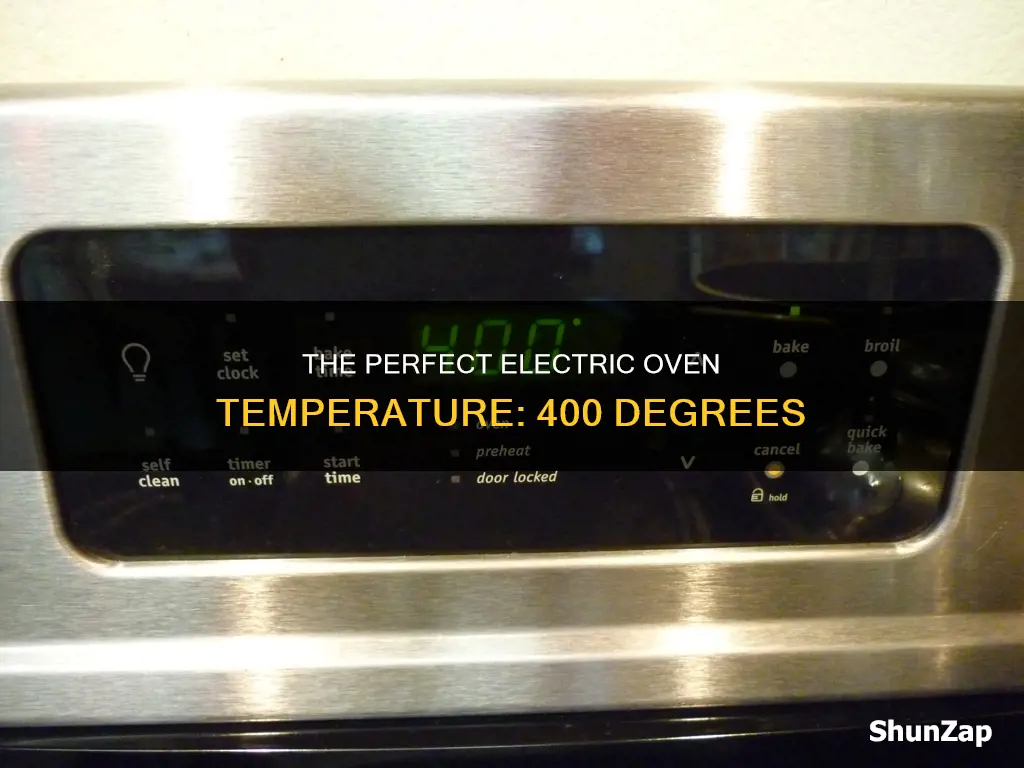 what is 400 degrees in electric oven