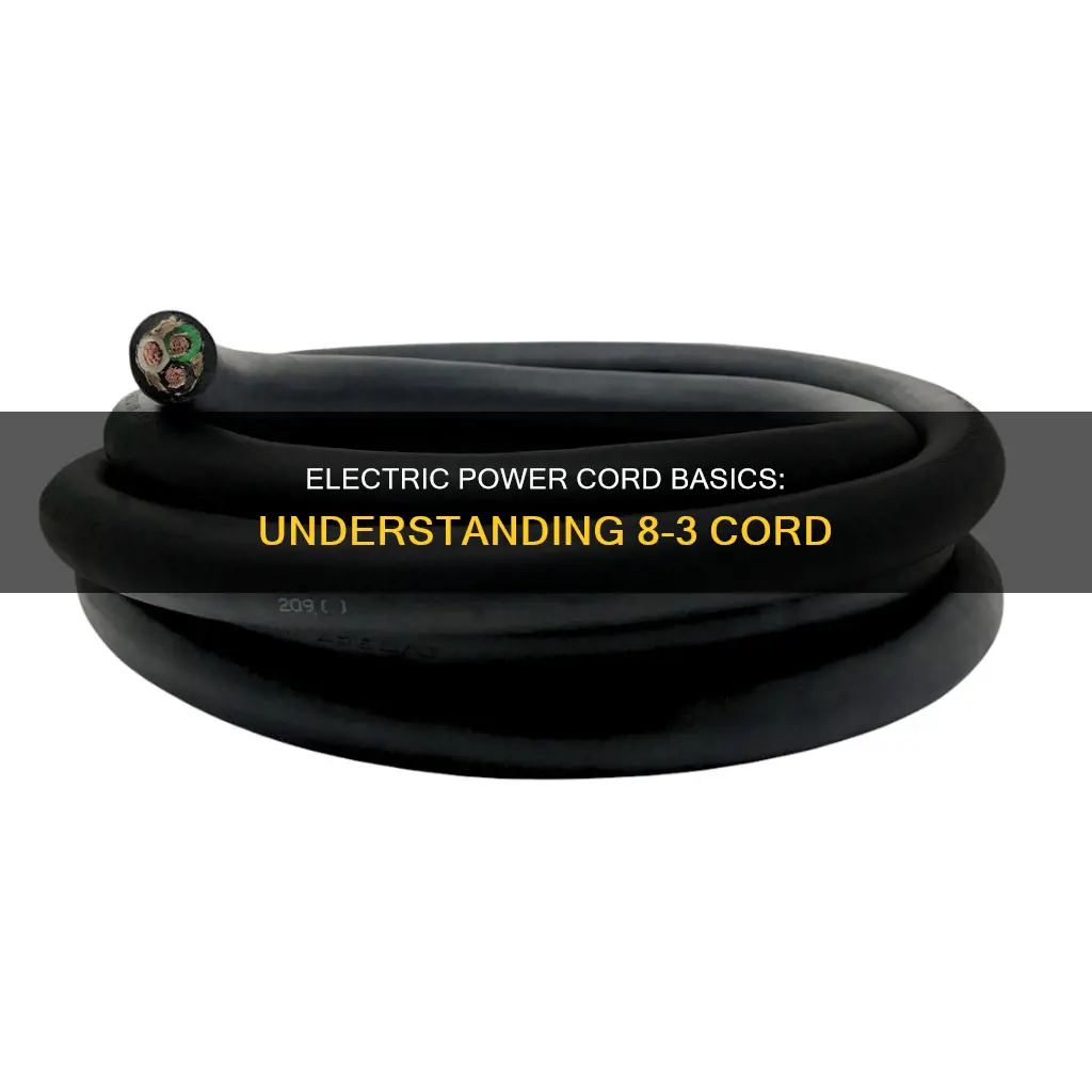 what is 8 3 cord for electric