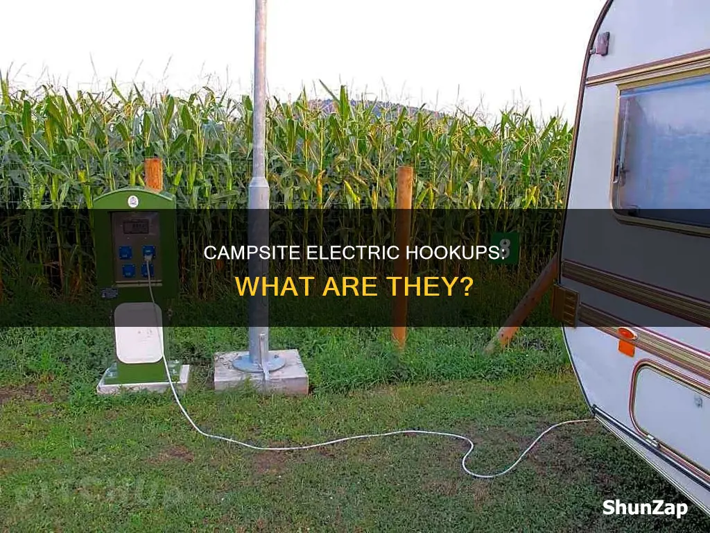 what is a campsite electric hook up