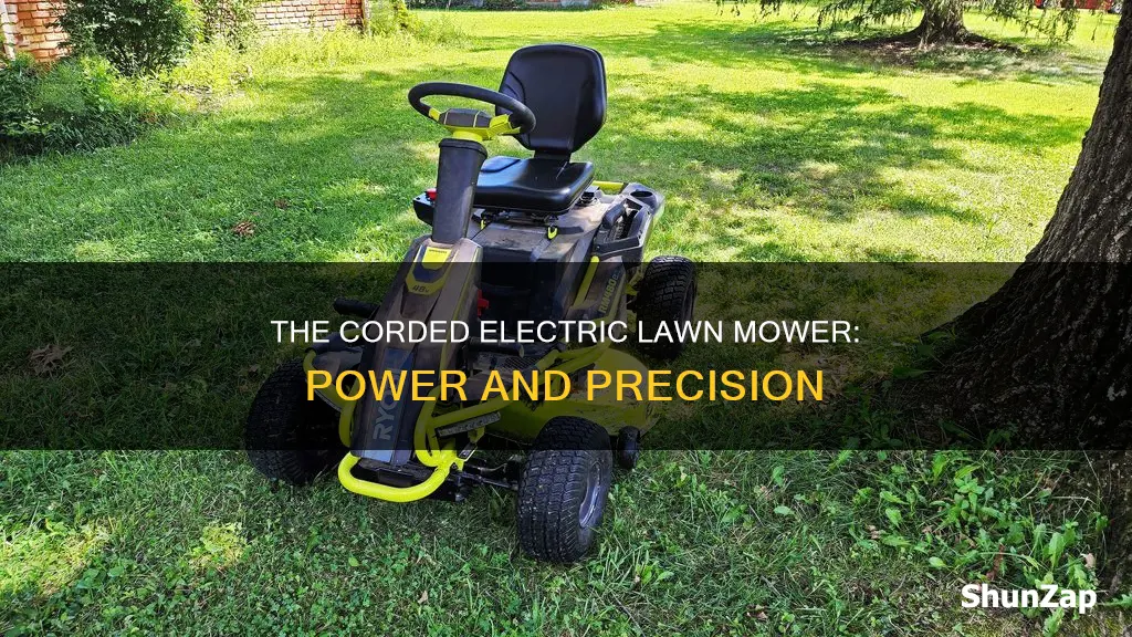 what is a corded electric lawn mower