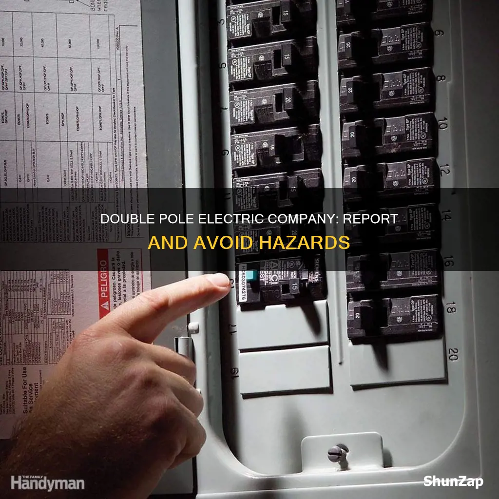 what is a double pole electric company why report it