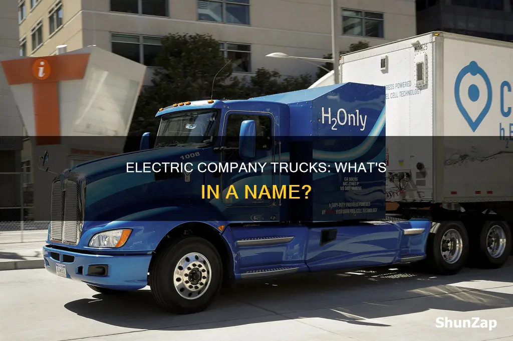 what is a electric company truck called