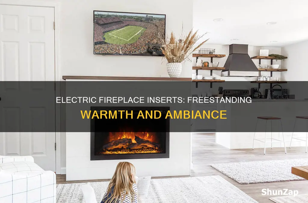 what is a freestanding electric fireplace insert