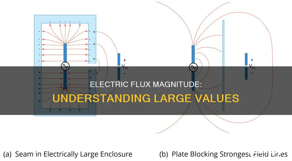 what is a large electric flux value