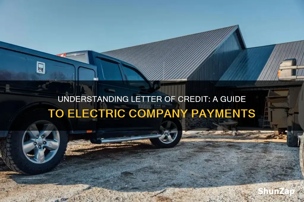 what is a letter of credit from electric company