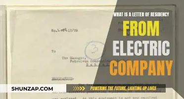 Understanding Your Letter of Residency from the Electric Company