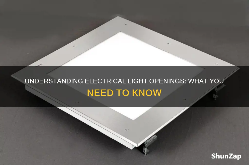 what is a light opening in electrical