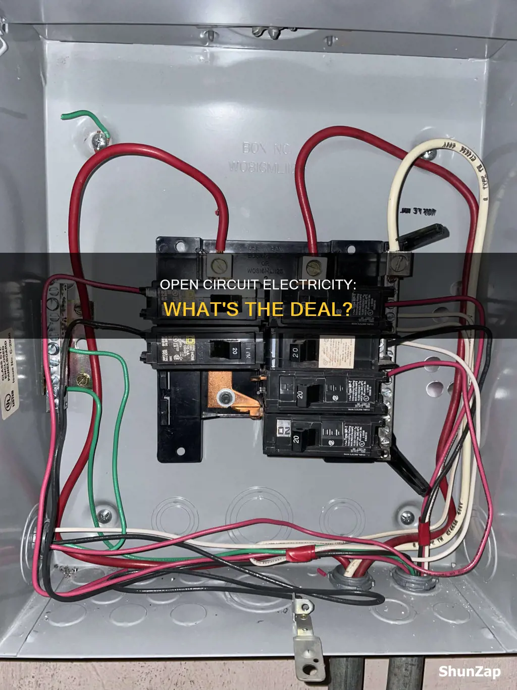 what is a open circuit in electricity