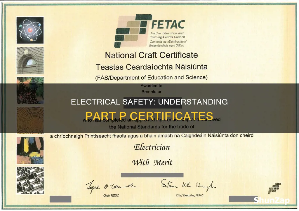 what is a part p electrical certificate