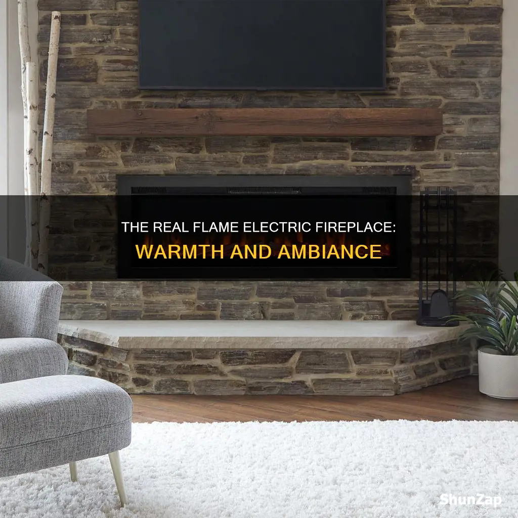 what is a real flame electric fireplace