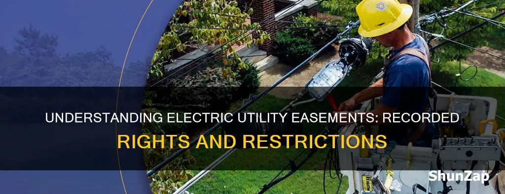 what is a recorded electric utility easement