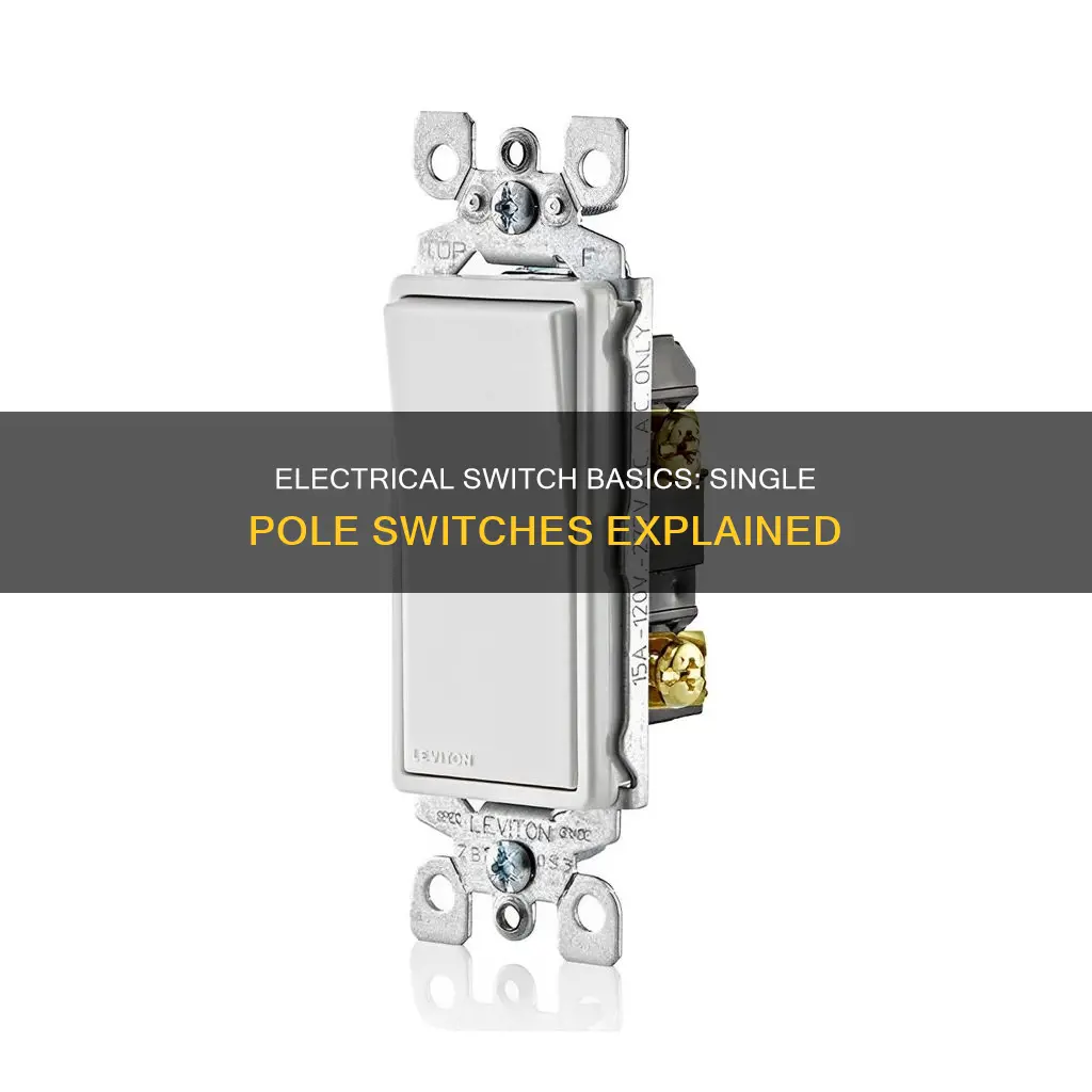 what is a single pole electrical switch