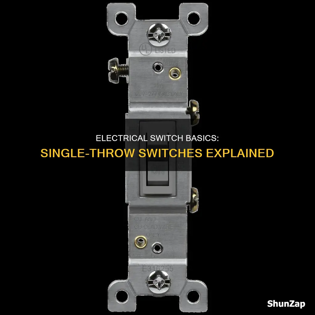 what is a single throw electrical switch