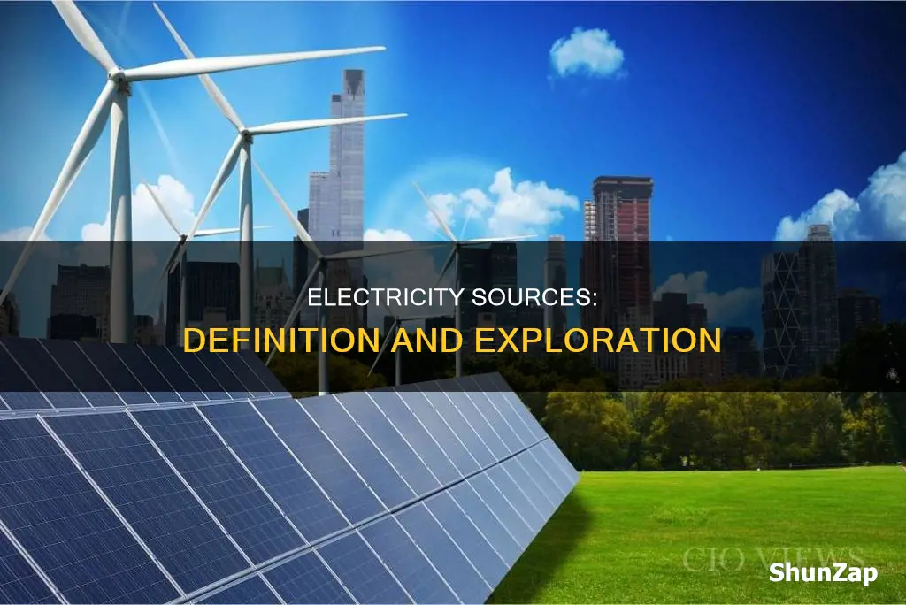 what is a source of electricity definition