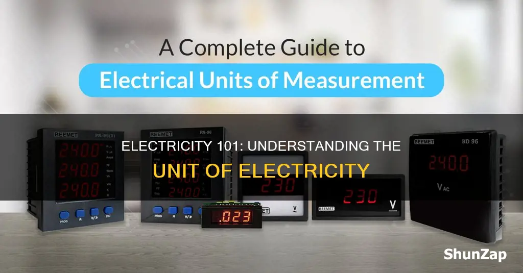 what is a unit of electricity called