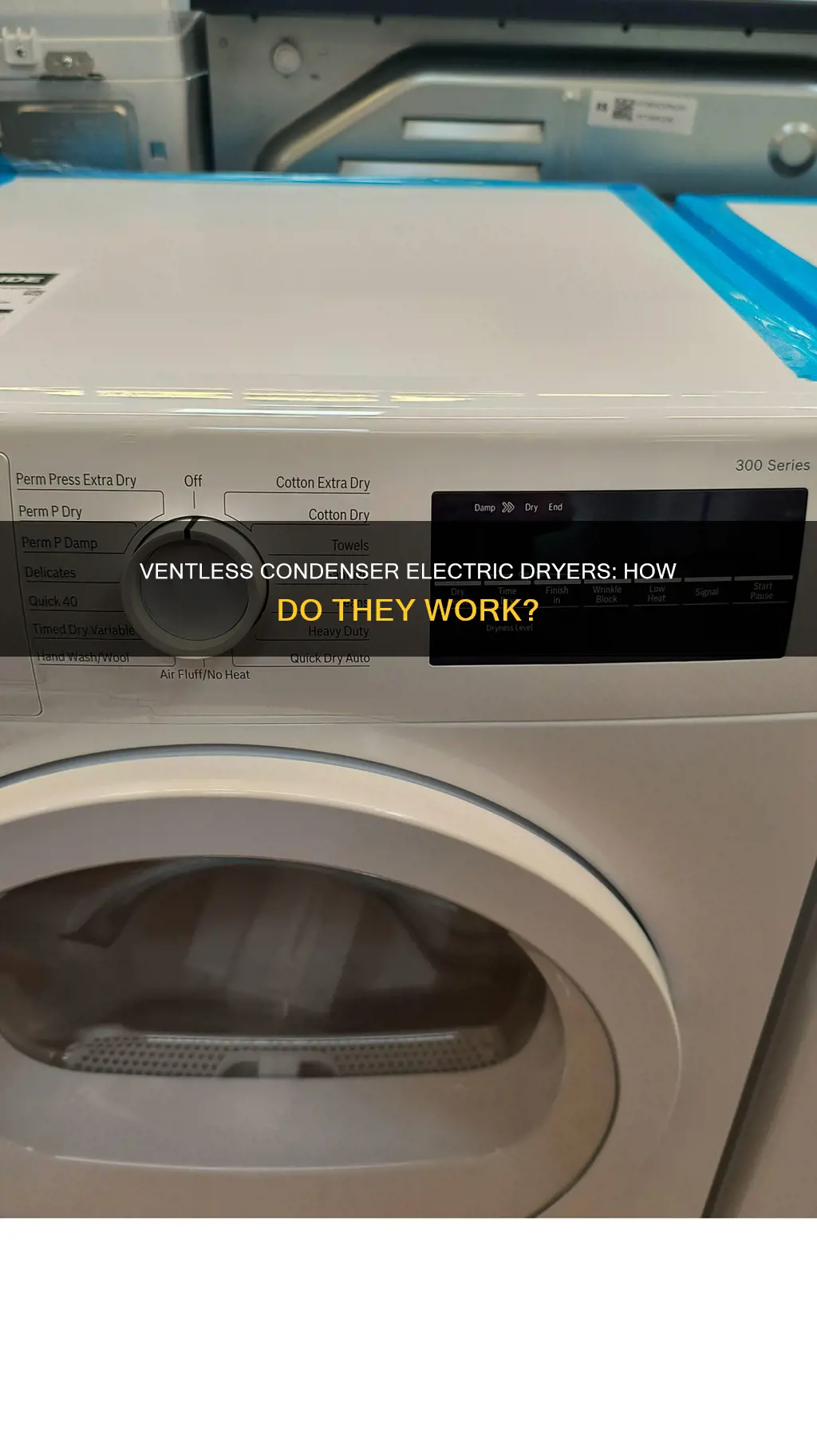 what is a ventless condenser electric dryer