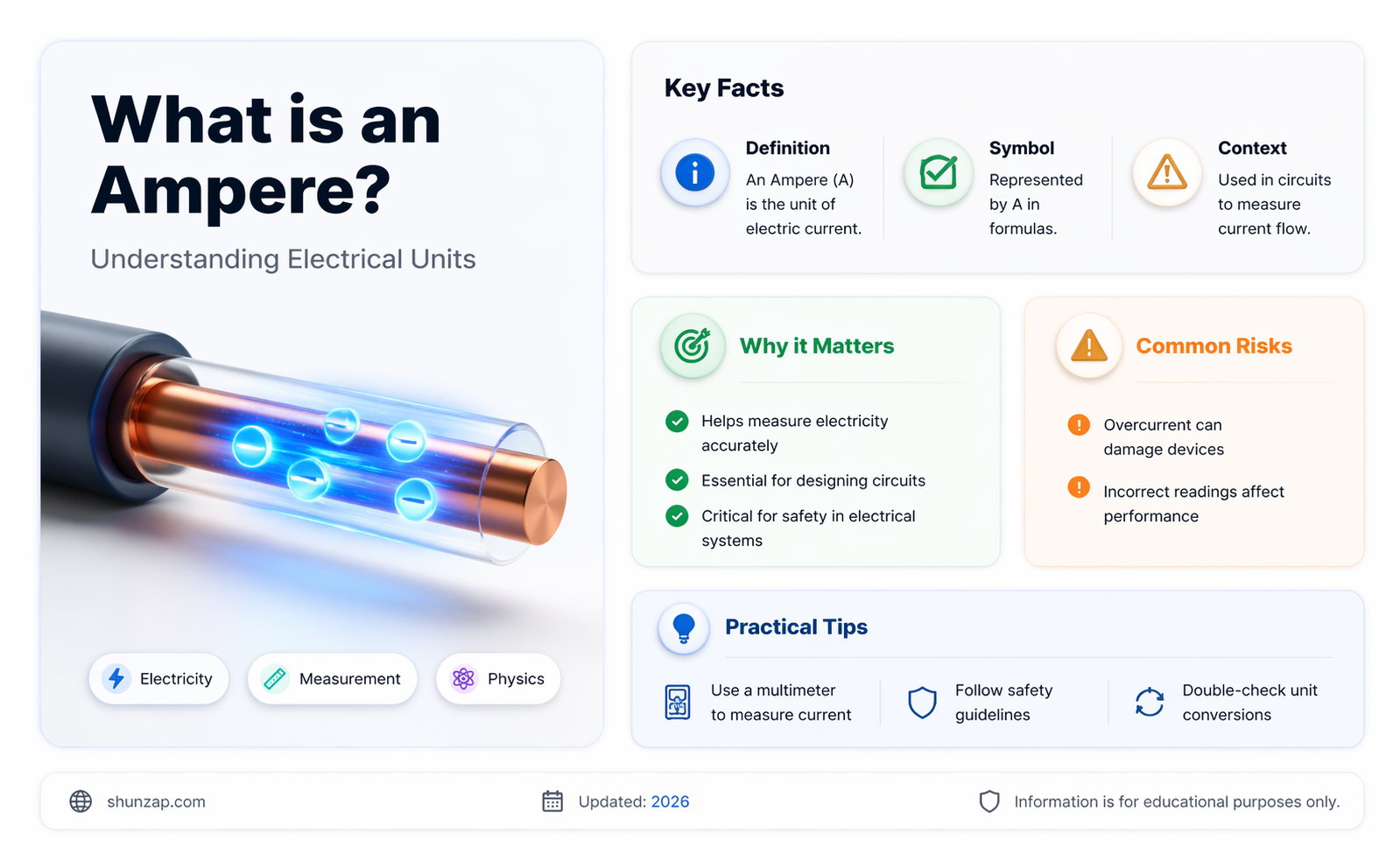 am ampere is a unit of electrical
