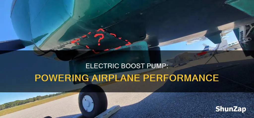 what is an electric boost pump airplane