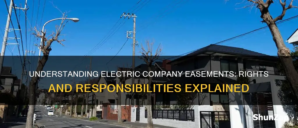 what is an electric company easement