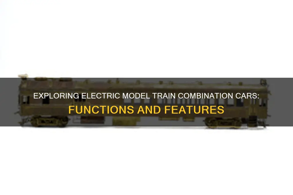 what is an electric model train combonation car