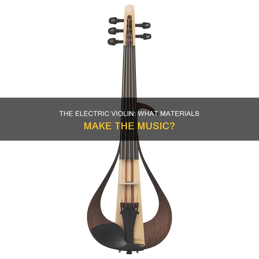 what is an electric violin made of