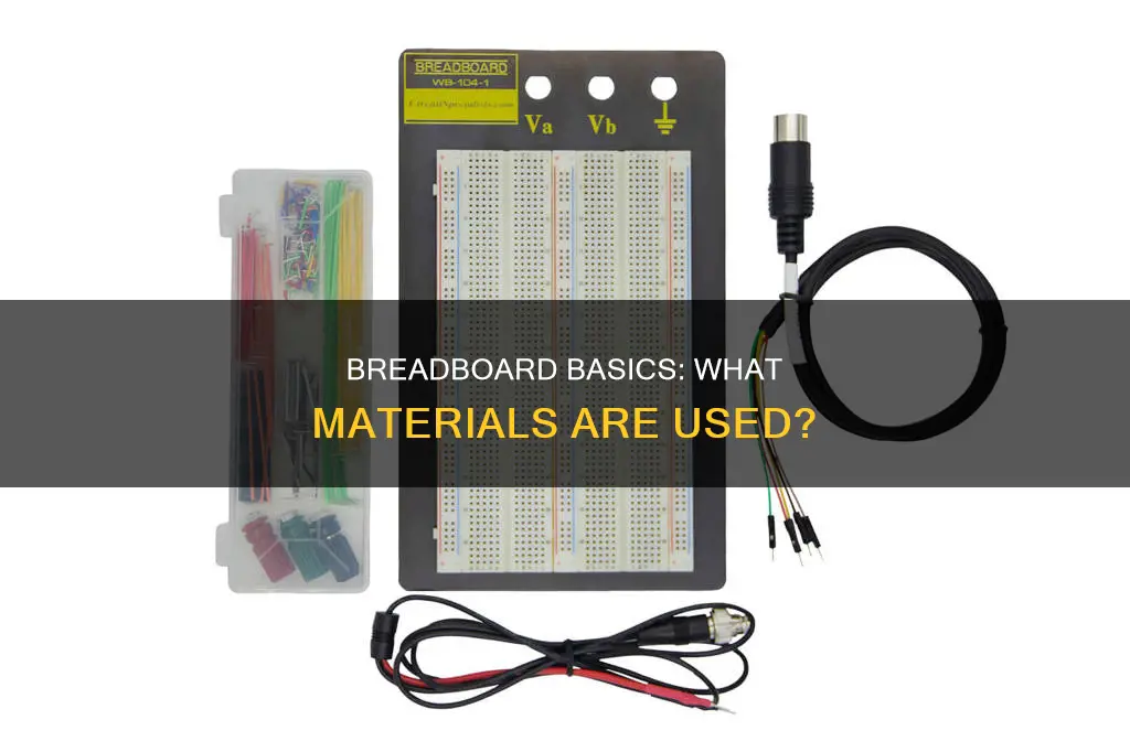 what is an electrical breadboard made of