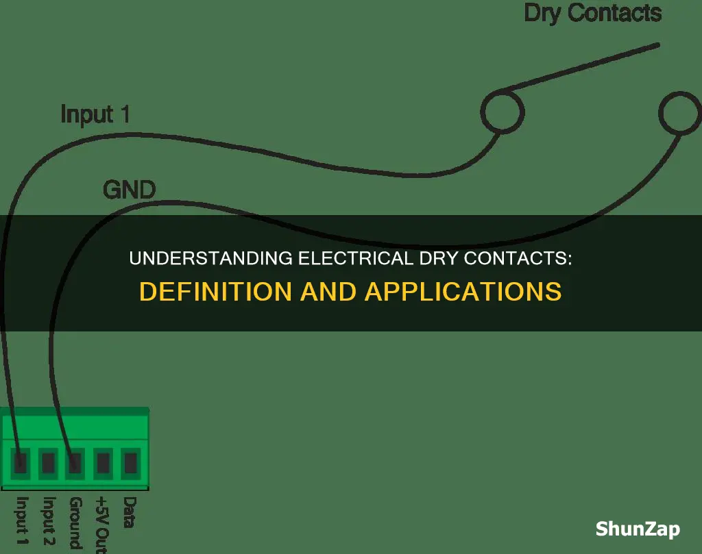 what is an electrical dry contact mean