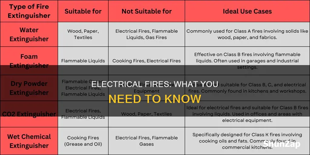 what is an electrical fire classified as