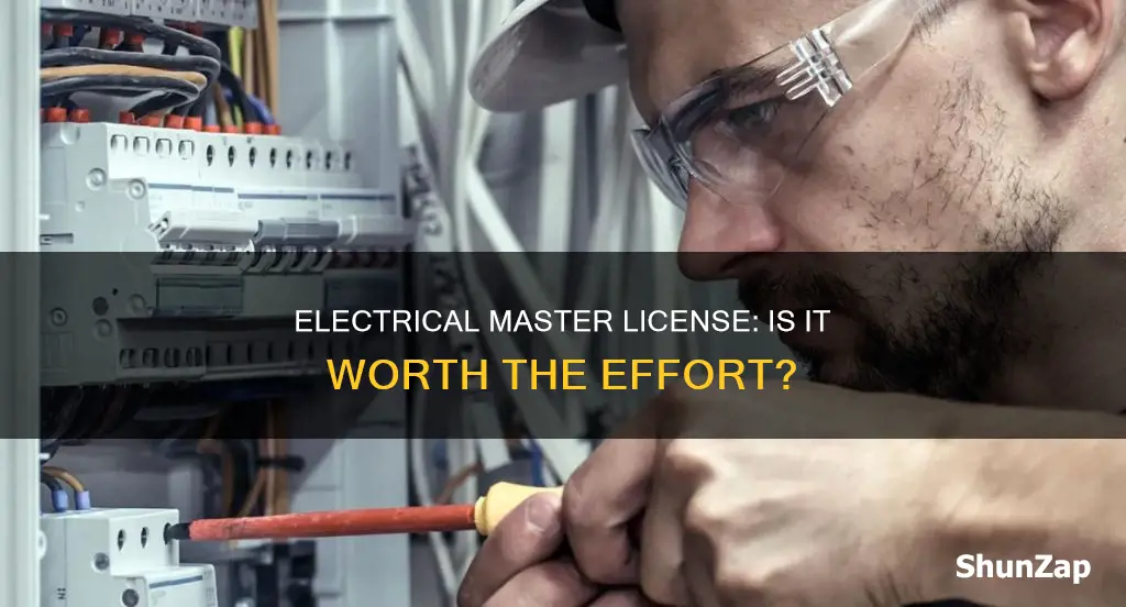 what is an electrical masters license worth