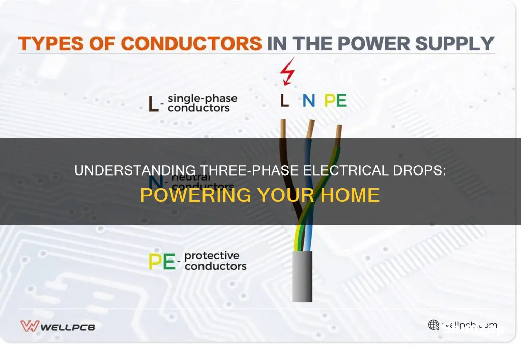 what is an electrical three phase drop