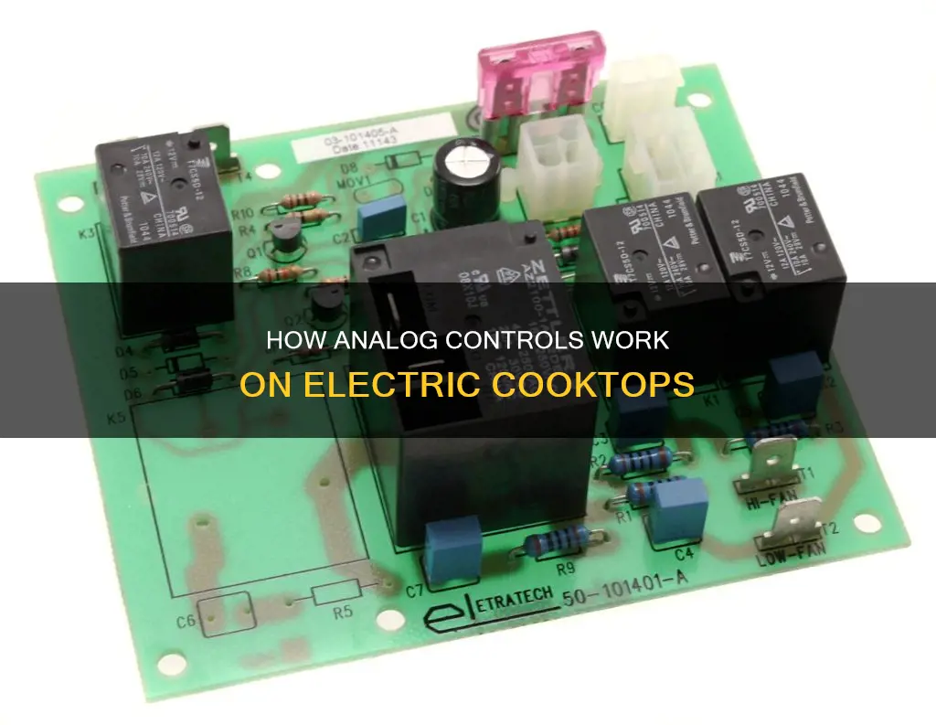 what is analog control on electric cooktop