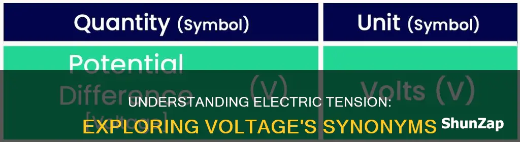 what is another term for electric voltage