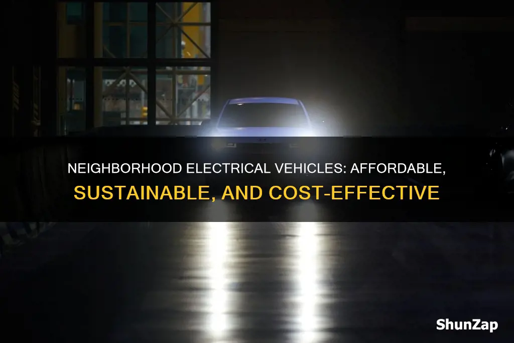 what is average cost of neighborhood electrical vehicles