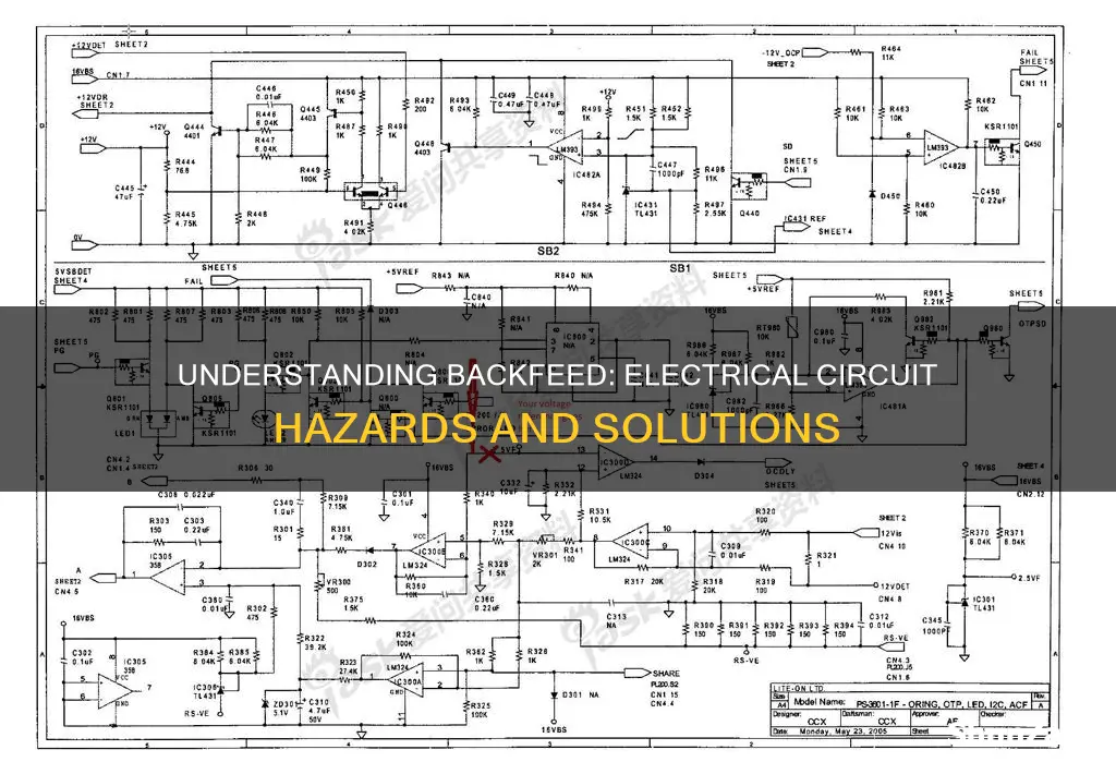 what is backfeed in an electrical circuit