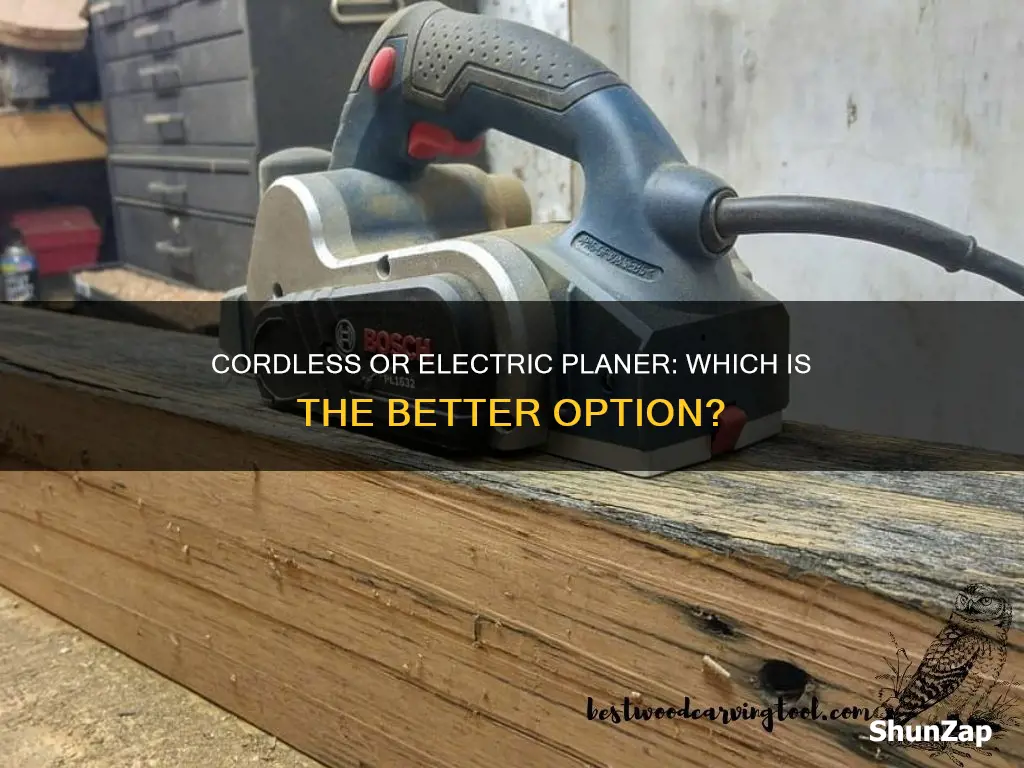 what is better cordless planer or electric