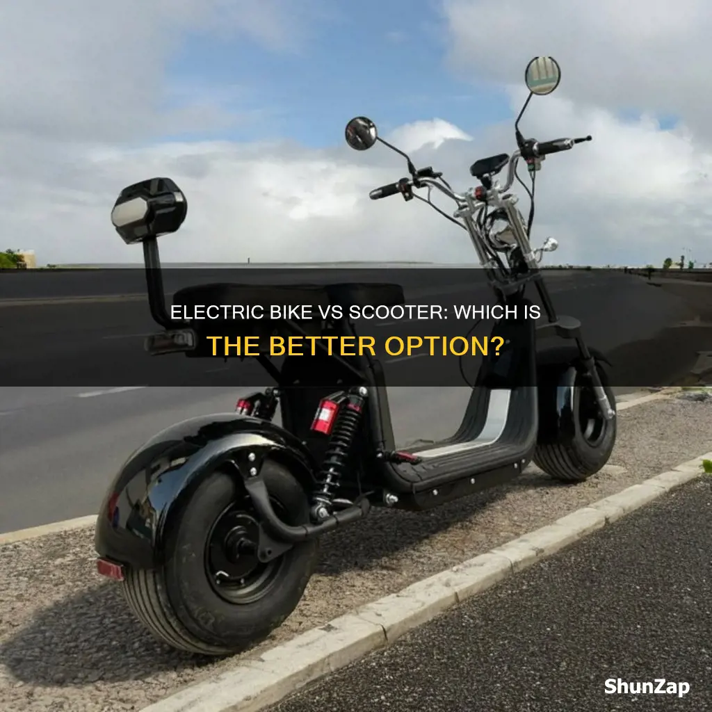 what is better electric bike or scooter